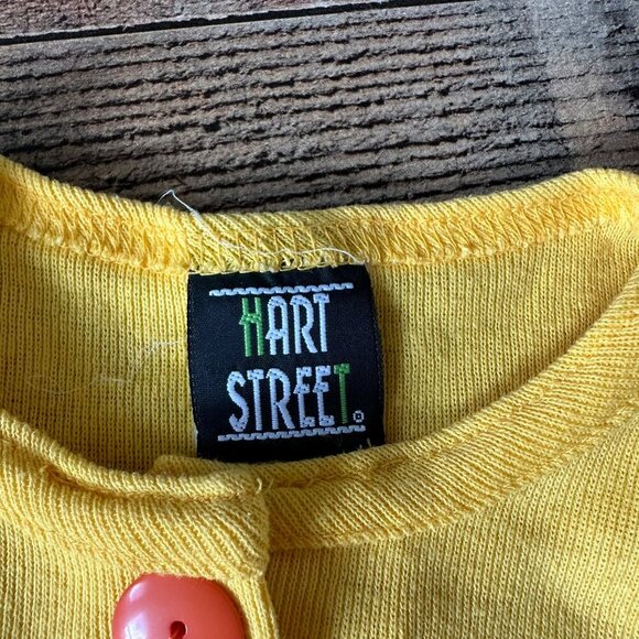 Hart Street Girls Floral Pocket Button-Up Tops - Yellow & Pink - L6X - Picture 2 of 8